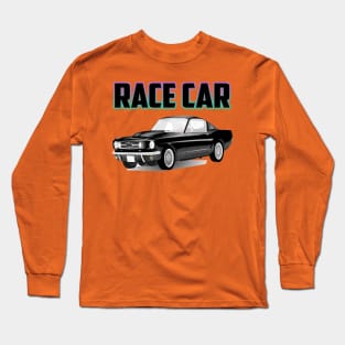 vintage race car black vintage collection Long Sleeve T-Shirt